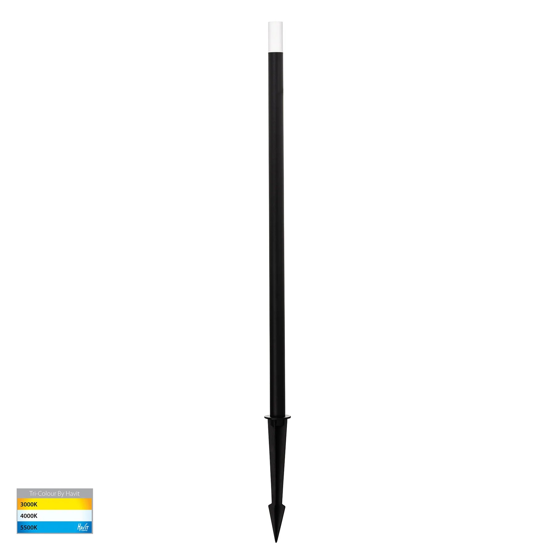 Havit Drique Garden Spike Lights Tri- Aluminium Black 3W 24V IP65- HV1515T-BLK-24V 