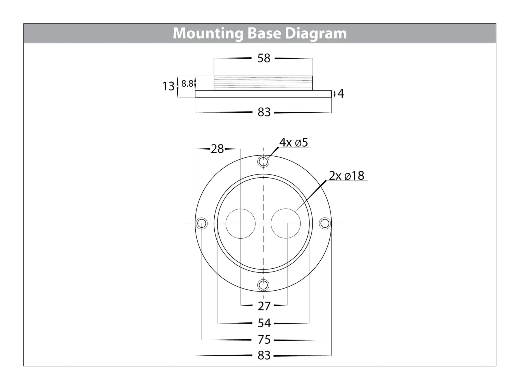 Havit Highlite LED Bollard Tri- Black 5W 12/240V IP54 - HV1601T-BLK, HV1602T-BLK