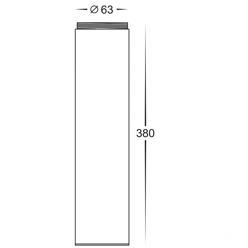 Havit White Extension to suit HV1601T-WHT & HV1602T-WHT Bollard Accessory White - HV1603-WHT - Havit Lighting