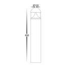 Havit Divad 650mm LED Bollards Tri- Black 12W 24V/240V IP65 - HV1632T-BLK-RND