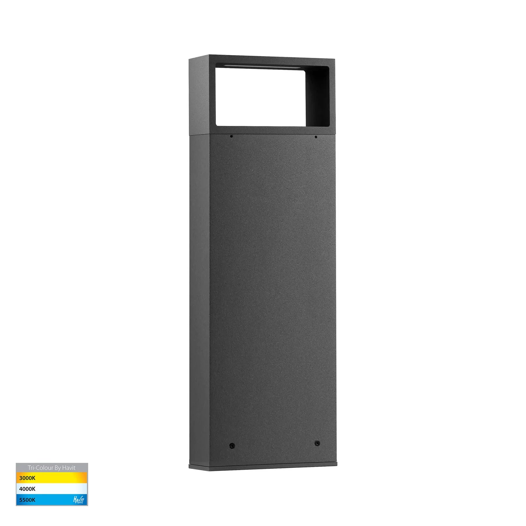 Havit Cadrado LED Bollards Tri- Black 10W 240V IP65- HV1636T-BLK-240V