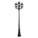 Havit Trener Aluminium Coach 3 Light Post Light 2700K Black 3x9W 240V IP44 - HV1673W-BLK