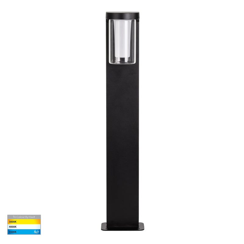 Havit Otaner Aluminium LED Bollards Tri- Black 10W 240V IP54 - HV1691T-BLK-240V