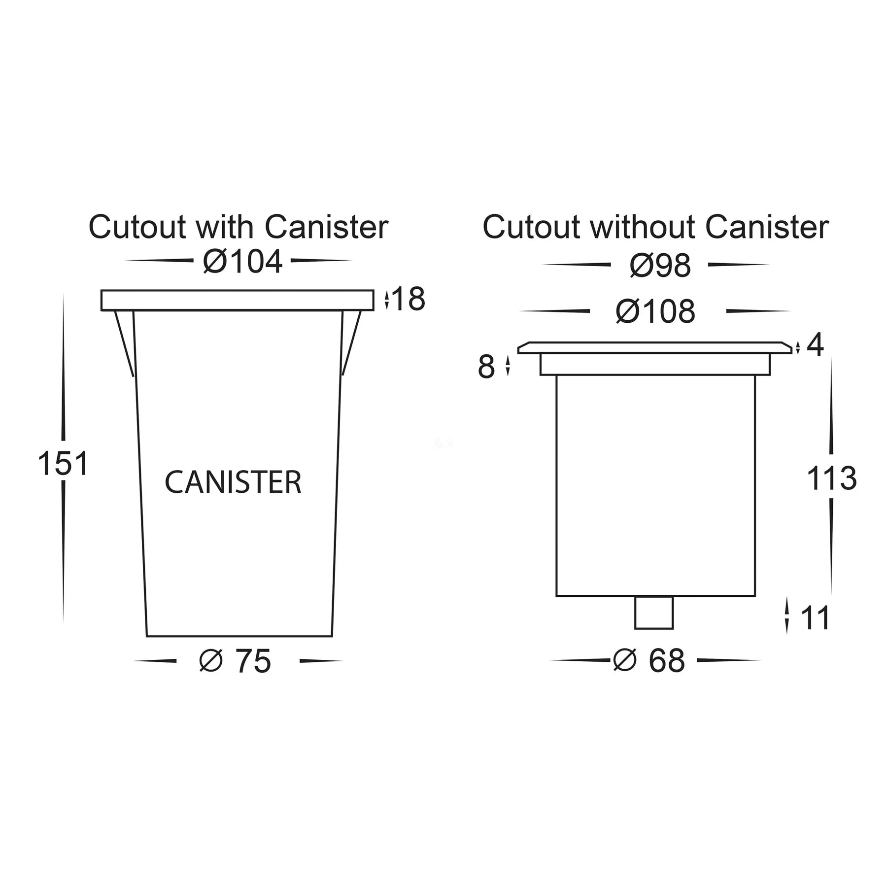 Havit Toldo Adjustable Inground Light Garden Steps and Up Lights Tri - 316 Stainless Steel 3W 12V IP67 - HV1827T - Havit Lighting