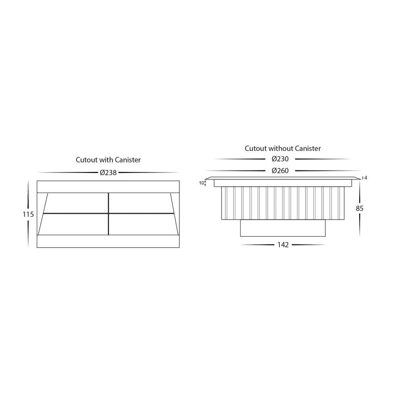 Havit Klip 120° Beam Angle Inground Light Garden Step and Up Lights Tri - 316 Stainless Steel 30W 12/240V IP67 - HV1835T-12V, HV1835T-240V - Havit Lighting