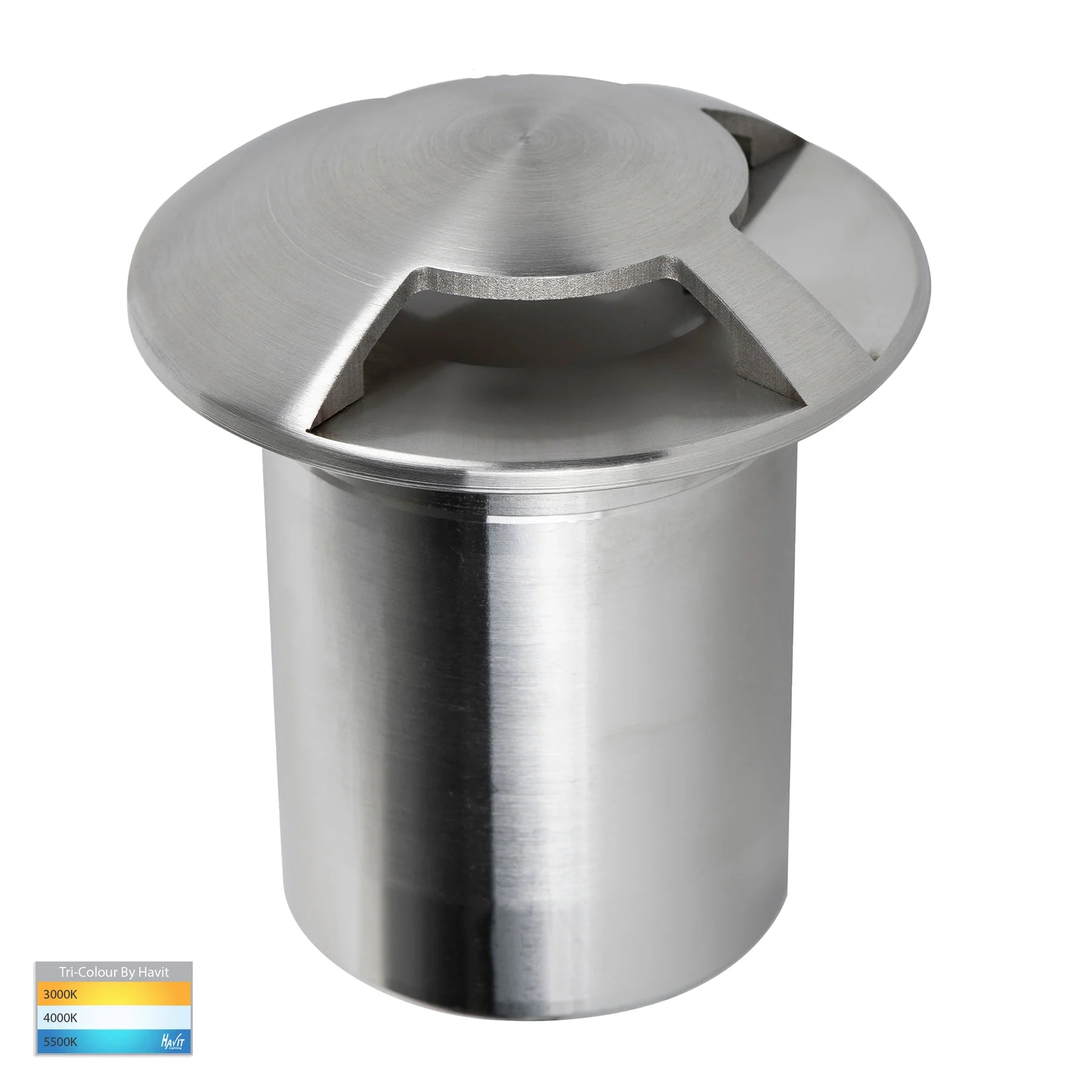 Havit Viale Triple Driveway Inground Up Lights and Deck Lights Tri- 316 Stainless Steel 5W 12V IP65 - HV19082T