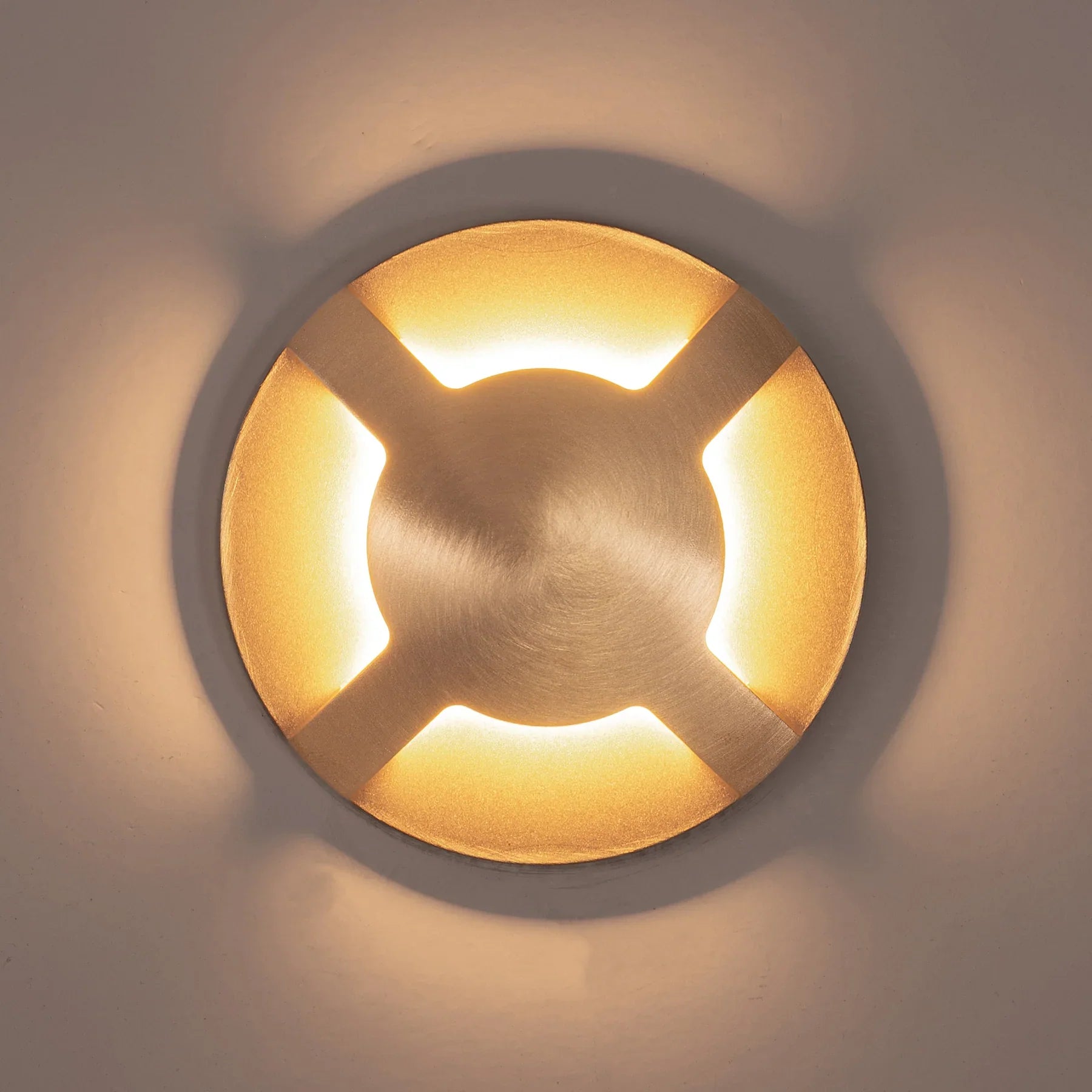 Havit Viale Four Way Driveway Garden Step and Up Lights Tri- Brass 5W 12V IP65 - HV19092T-BR