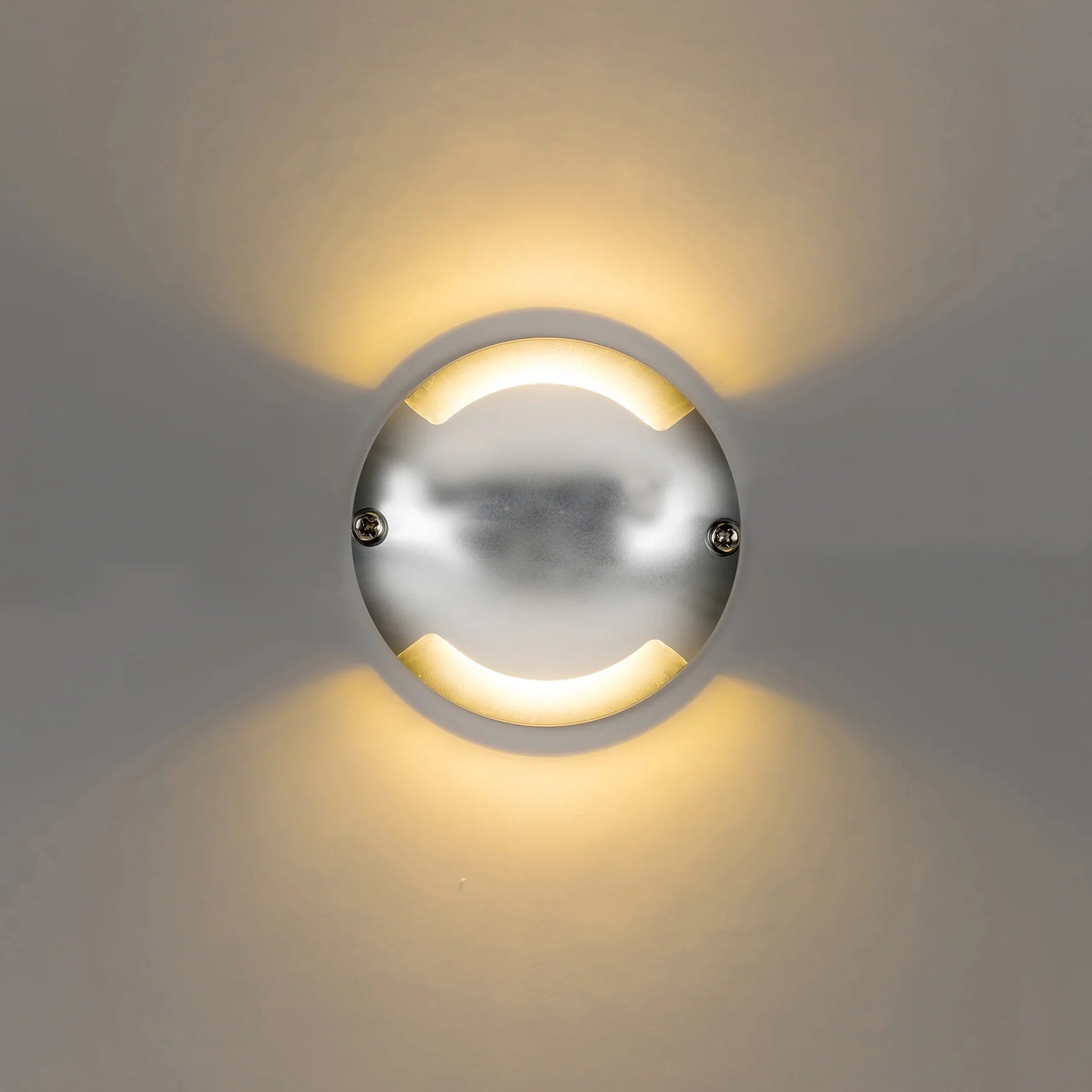 Havit Dome Two Way Deck Lights Garden Step and Up Lights Tri- Silver 2x3W 12V IP65 - HV2872T-SLV-12V