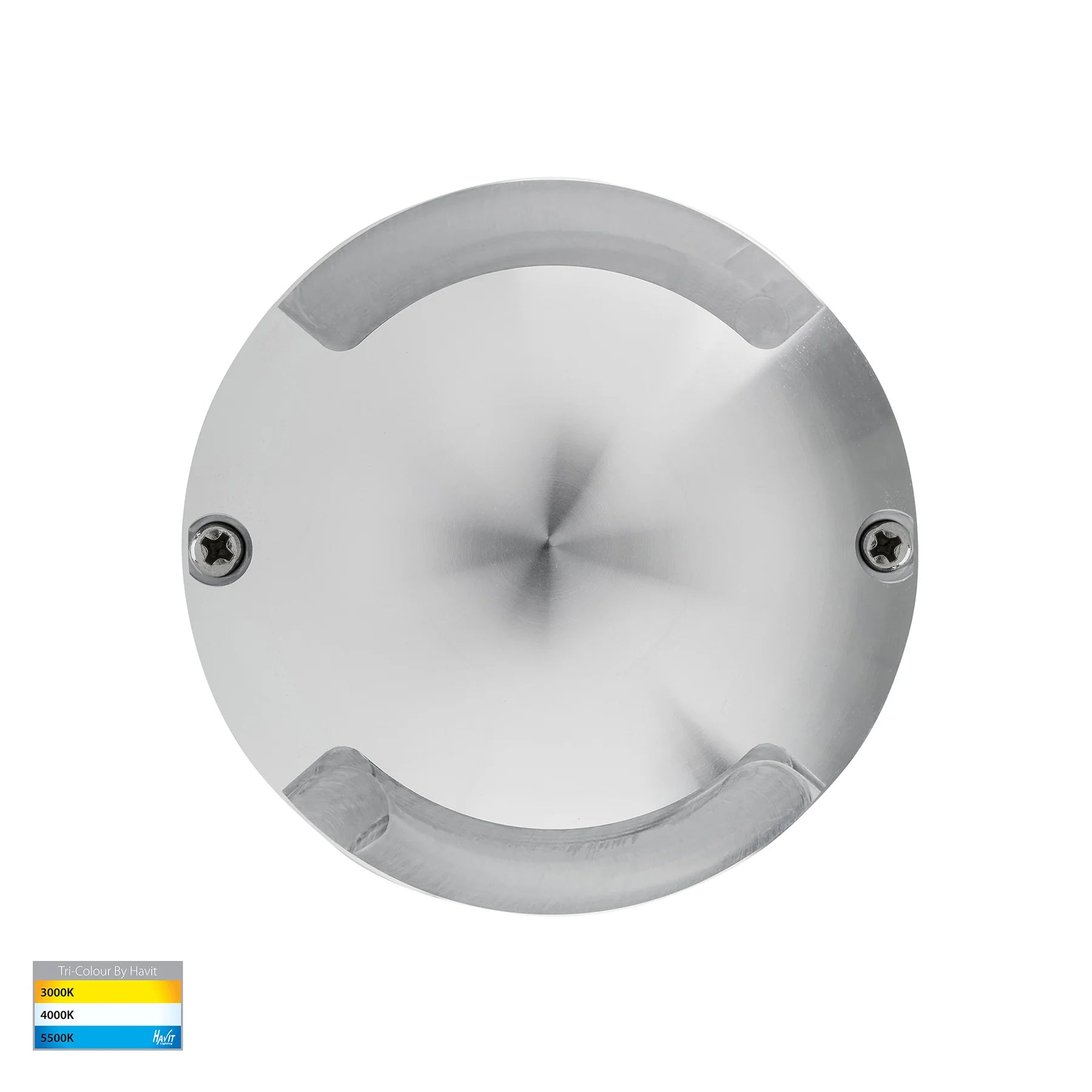 Havit Dome Two Way Deck Lights Garden Step and Up Lights Tri- Silver 2x3W 12V IP65 - HV2872T-SLV-12V