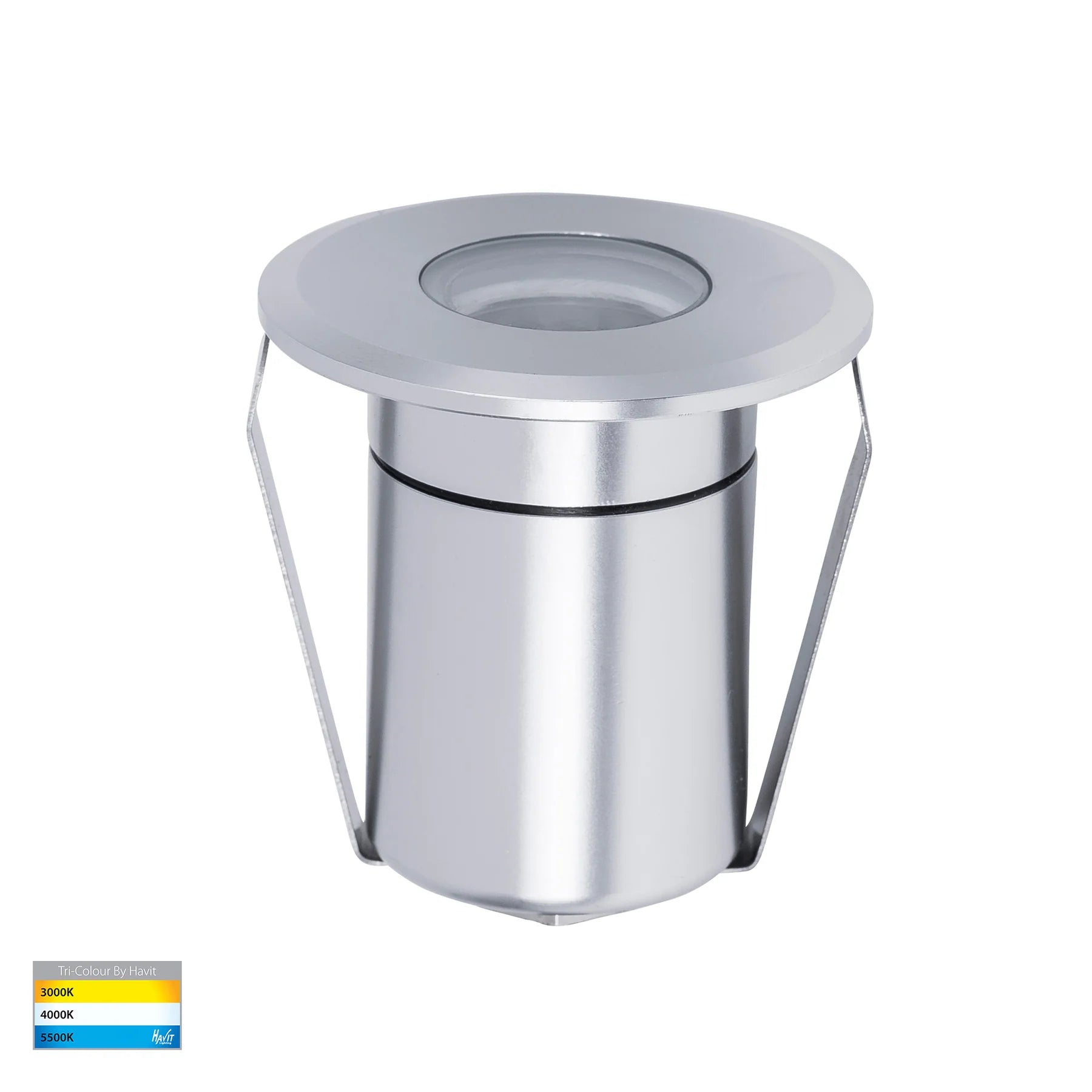 Havit Elite Wall / Deck / Inground Garden Step and Up Lights Tri - Silver Aluminium 3W 12V IP65 - HV2881T-SLV-12V- Havit Lighting