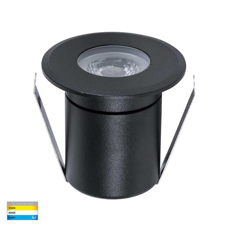 Havit Elite Wall / Deck / Inground Garden Step and Up Lights RGBCW Black 5W 12V IP65 - HV2882RGBCW-BLK - Havit Lighting