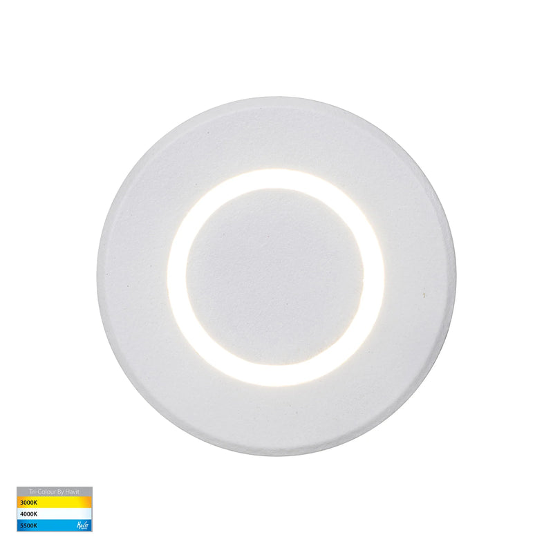 HV2894T-WHT-12V - Brillo White Aluminium LED Wall or Inground Light- Havit Lighting