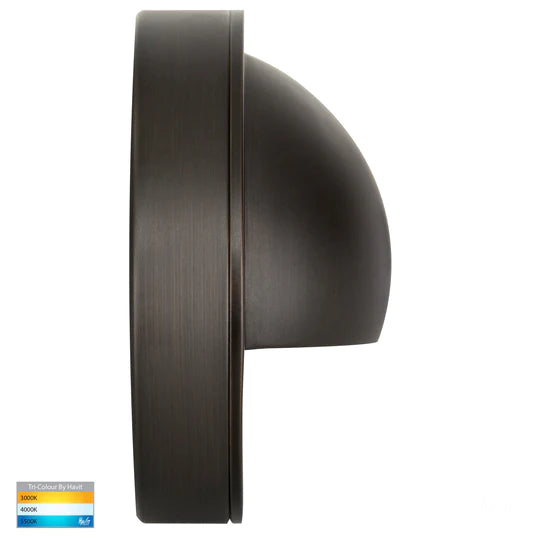 Havit Pinta with Eyelid Garden Step and Up Lights Tri - Antique Brass 2.3W 12/240V IP65 - HV2901-AB - HV2904-AB - Havit Lighting