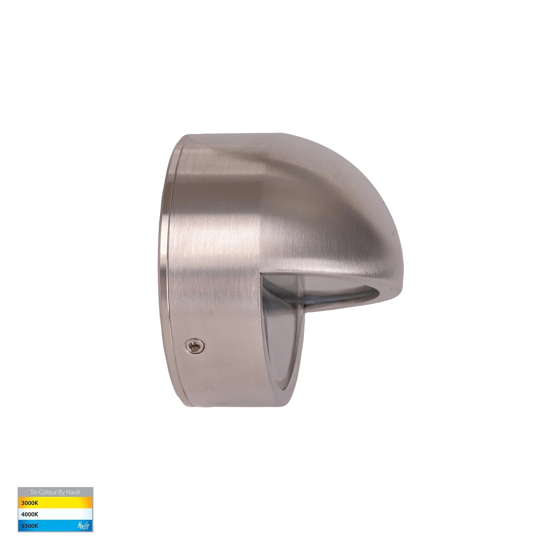 Havit Veko with Eyelid Garden Step and Up Lights Tri- 316 Stainless Steel 2W 12V/240V IP65 - HV2927T-SS316-12V, HV2927T-SS316-240V