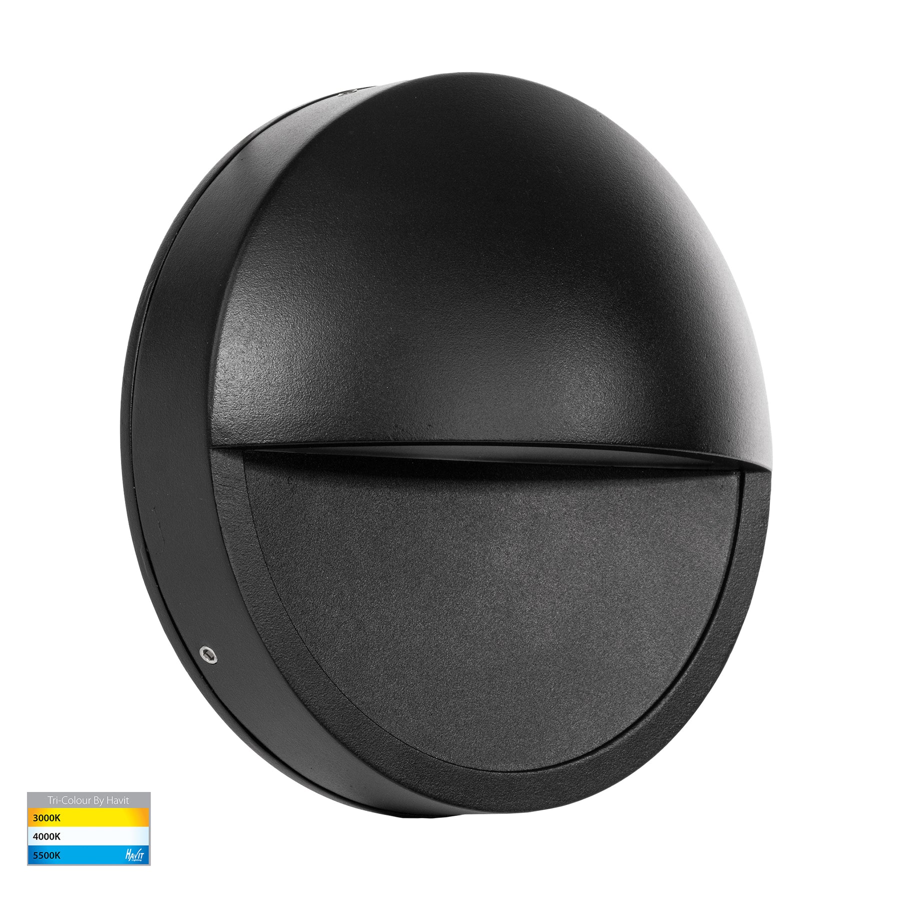 Havit Veko with Eyelid Garden Step and Up Lights Tri- Black 10W 12/240V IP65 - HV2929T-BLK-12V, HV2929T-BLK-240V