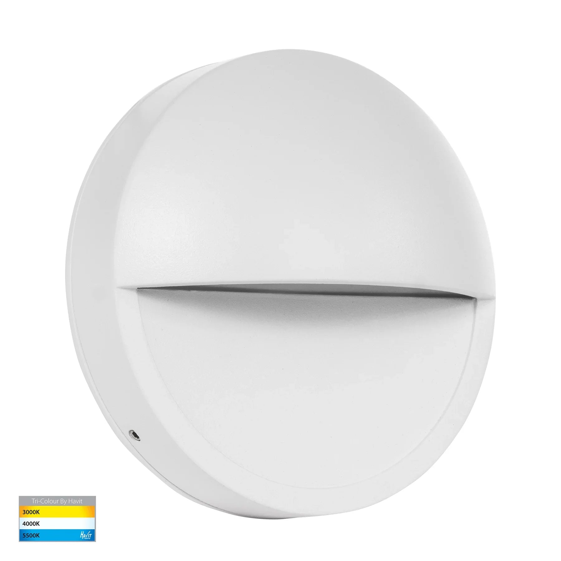 Havit Veko with Eyelid Garden Step and Up Lights Tri- White 10W 12/240V IP65 - HV2929T-WHT-12V, HV2929T-WHT-240V