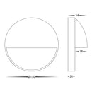 Havit Veko with Eyelid Garden Step and Up Lights Tri- Solid Brass 10W 12V/240V IP65 - HV2929T-BR-12V, HV2929T-BR-240V