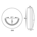 Havit Nava with Eyelid Garden Step and Up Lights Tri- Black 5W 12V/240V IP65 - HV2961T-BLK-12V, HV2961T-BLK-240V