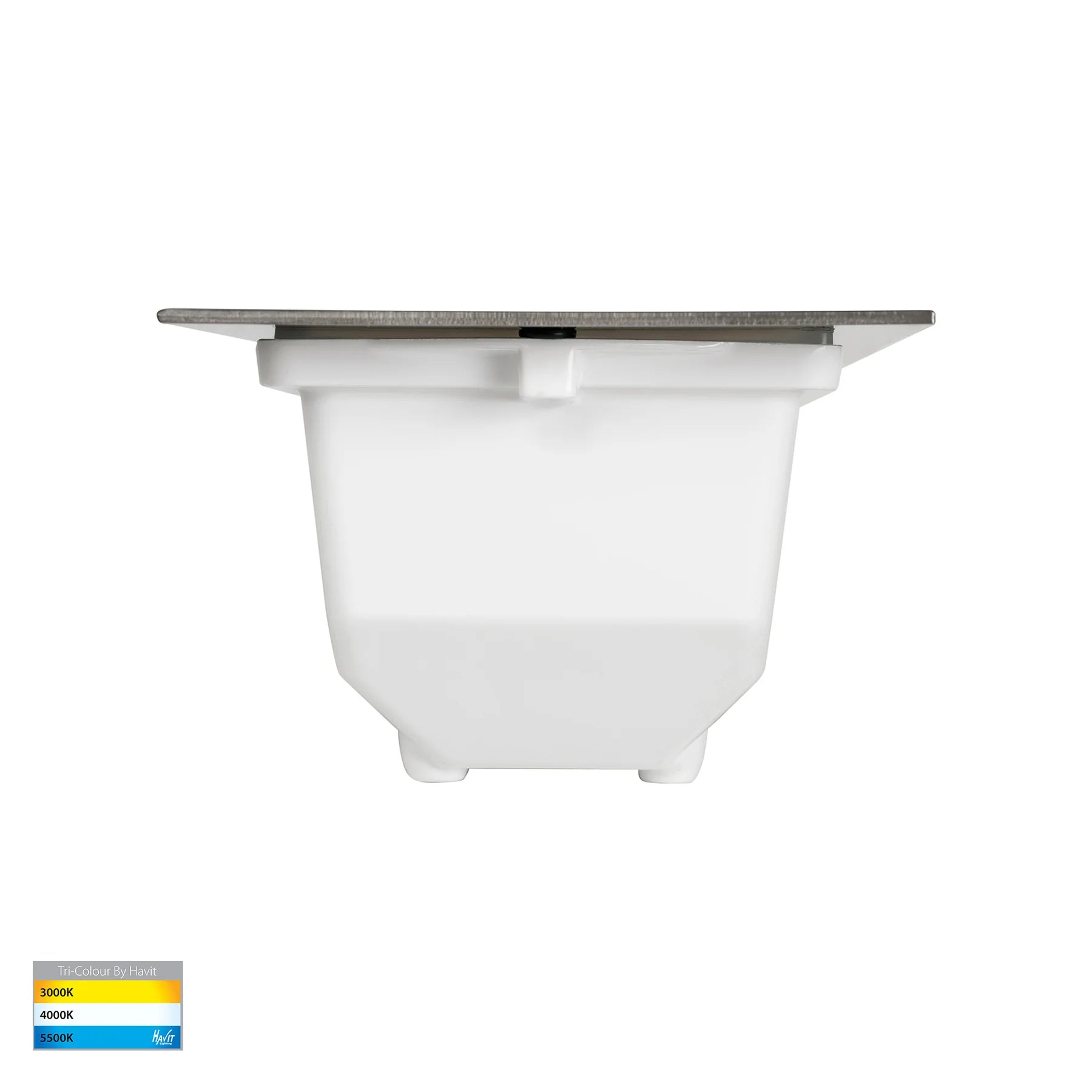 Havit Bata Brick Light with Grill Face Garden Step and Up Lights Tri- 316 Stainless Steel 10W 12/240V IP54 - HV3004T-SS316-12V, HV3004T-SS316-240V