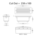 Havit Bata Brick Light with Grill Face Garden Step and Up Lights Tri- Black 10W 12/240V IP54 - HV3004T-BLK-12V, HV3004T-BLK-240V