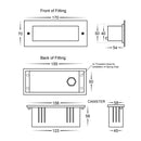 Havit Bata Brick Light with Plain Face Garden Step and Up Lights Tri- 316 Stainless Steel 6W 12/240V IP54 - HV3005T-SS316-12V, HV3005T-SS316-240V
