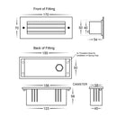 Havit Bata Brick Light with Grill Face Garden Step and Up Lights Tri- Black 6W 12/240V IP54 - HV3006T-BLK-12V, HV3006T-BLK-240V
