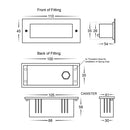 Havit Bata Brick Light with Plain Face Garden Step and Up Lights Tri- 316 Stainless Steel 3W 12/240V IP54 - HV3007T-SS316-12V, HV3007T-SS316-240V