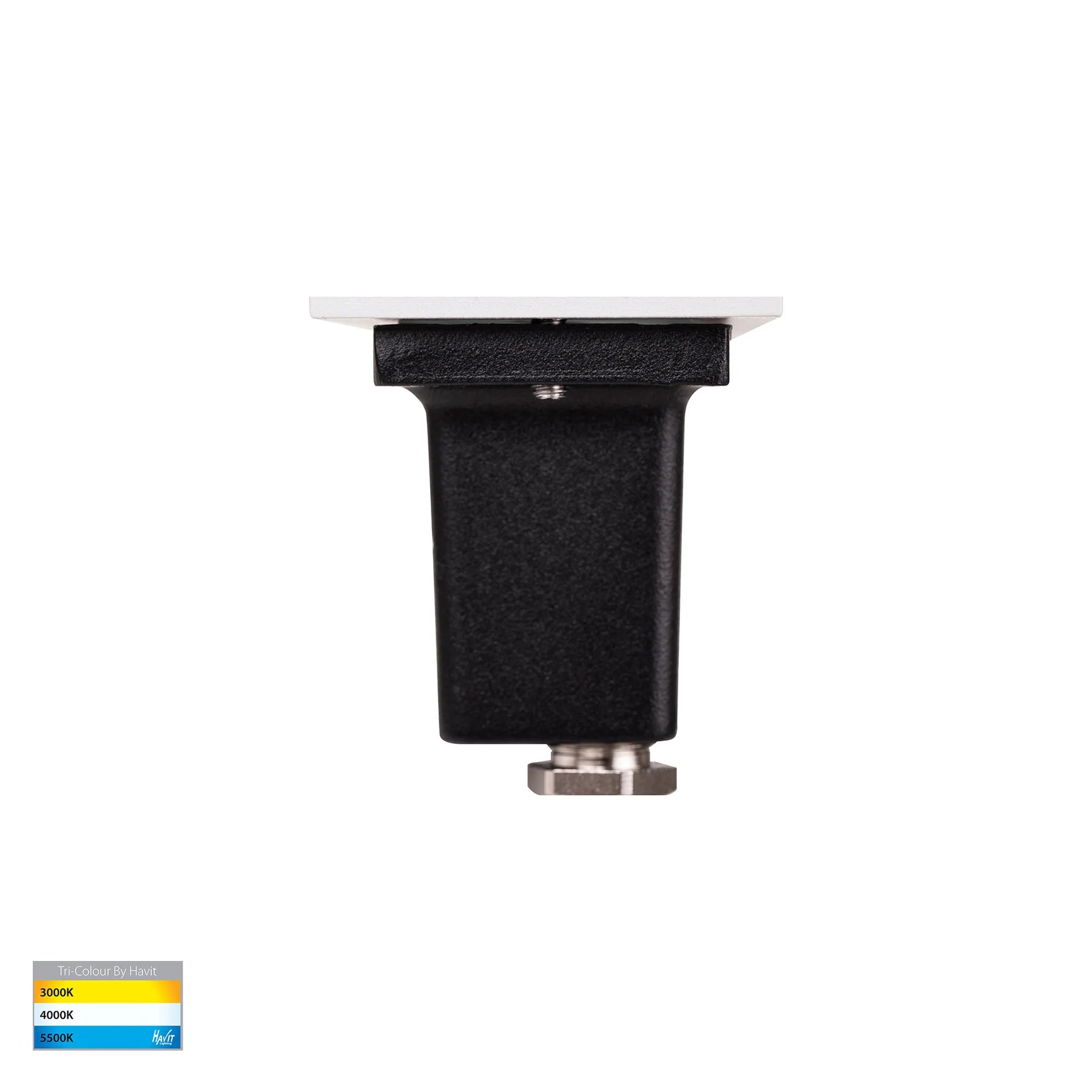 Havit Bata Brick Light with Grill Face Garden Step and Up Lights Tri- White 3W 12/240V IP54 - HV3008T-WHT-12V, HV3008T-WHT-240V