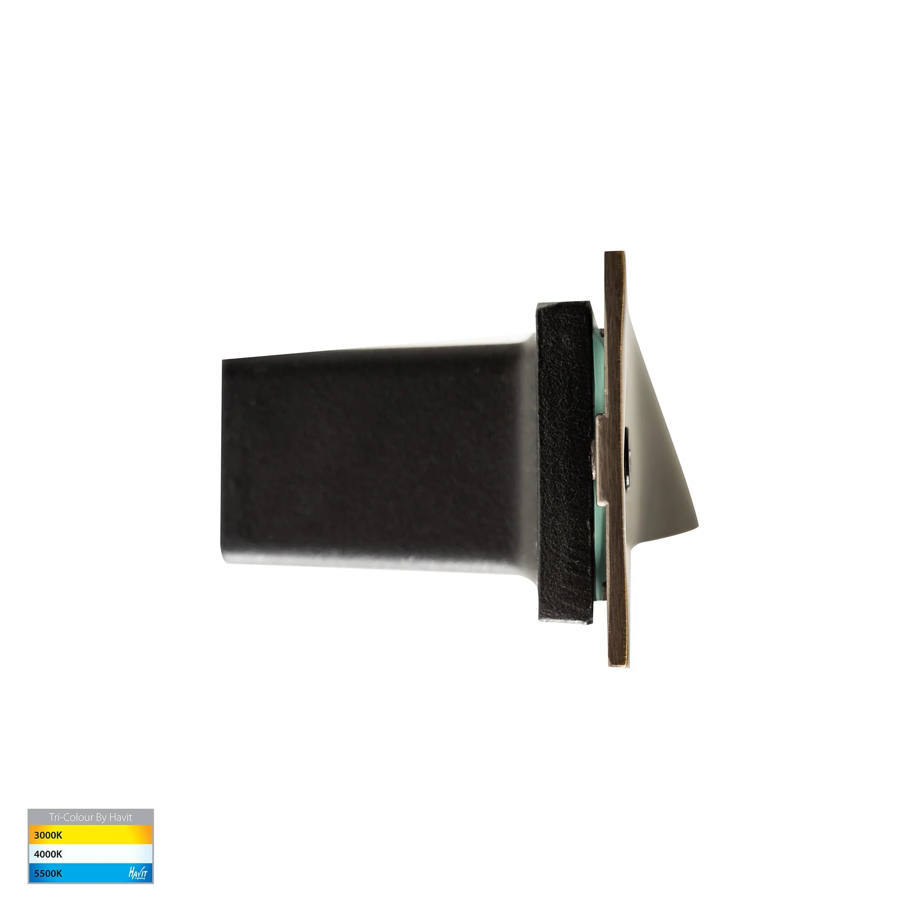 Havit Corba Recessed Brick Lights Tri- Antique Brass 3W 12V/240V IP54- HV3011T-AB-12V, HV3011T-AB-240V