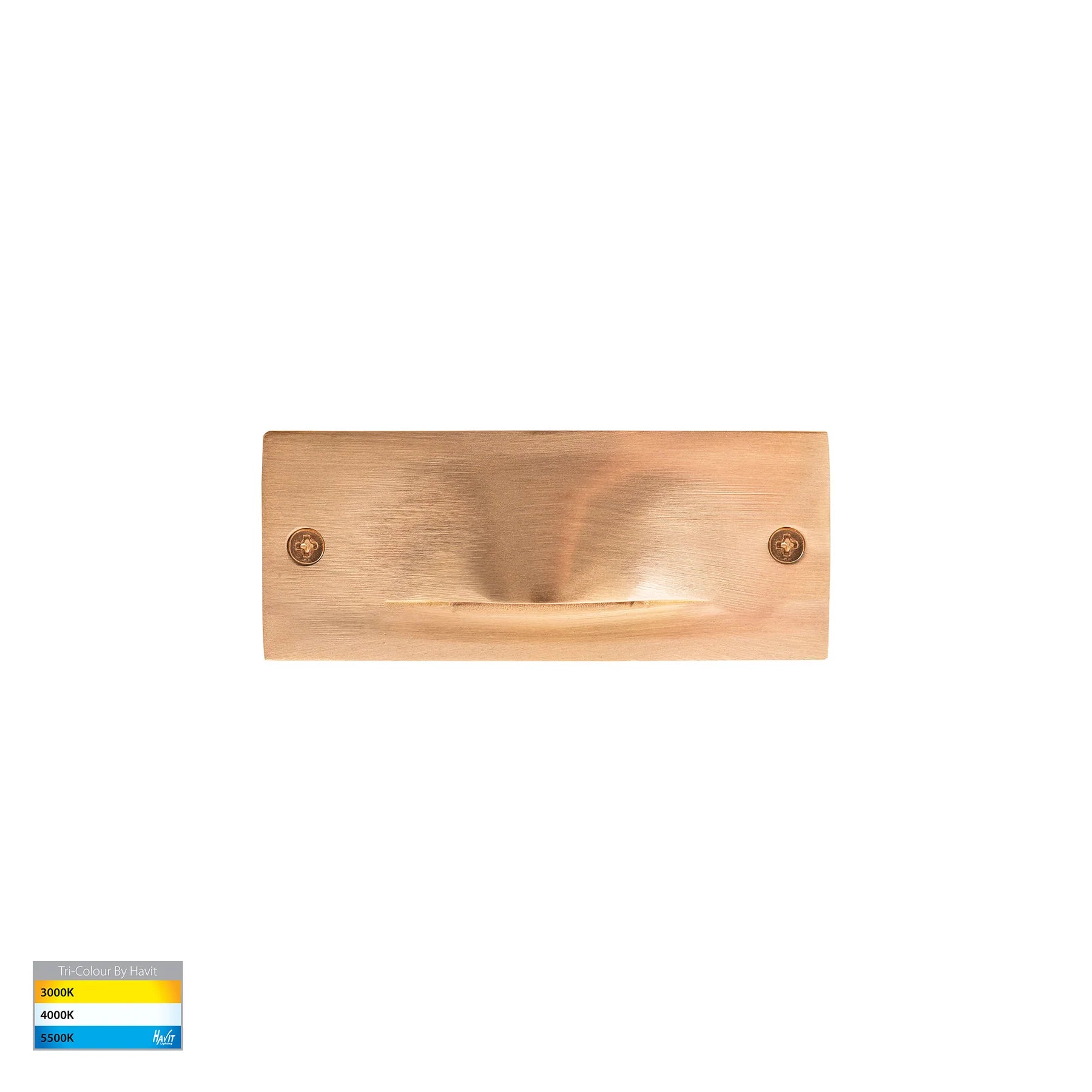 Havit Corba Recessed Brick Lights Tri- Brass 3W 12V/240V IP54- HV3011T-BR-12V | HV3011T-BR-240V