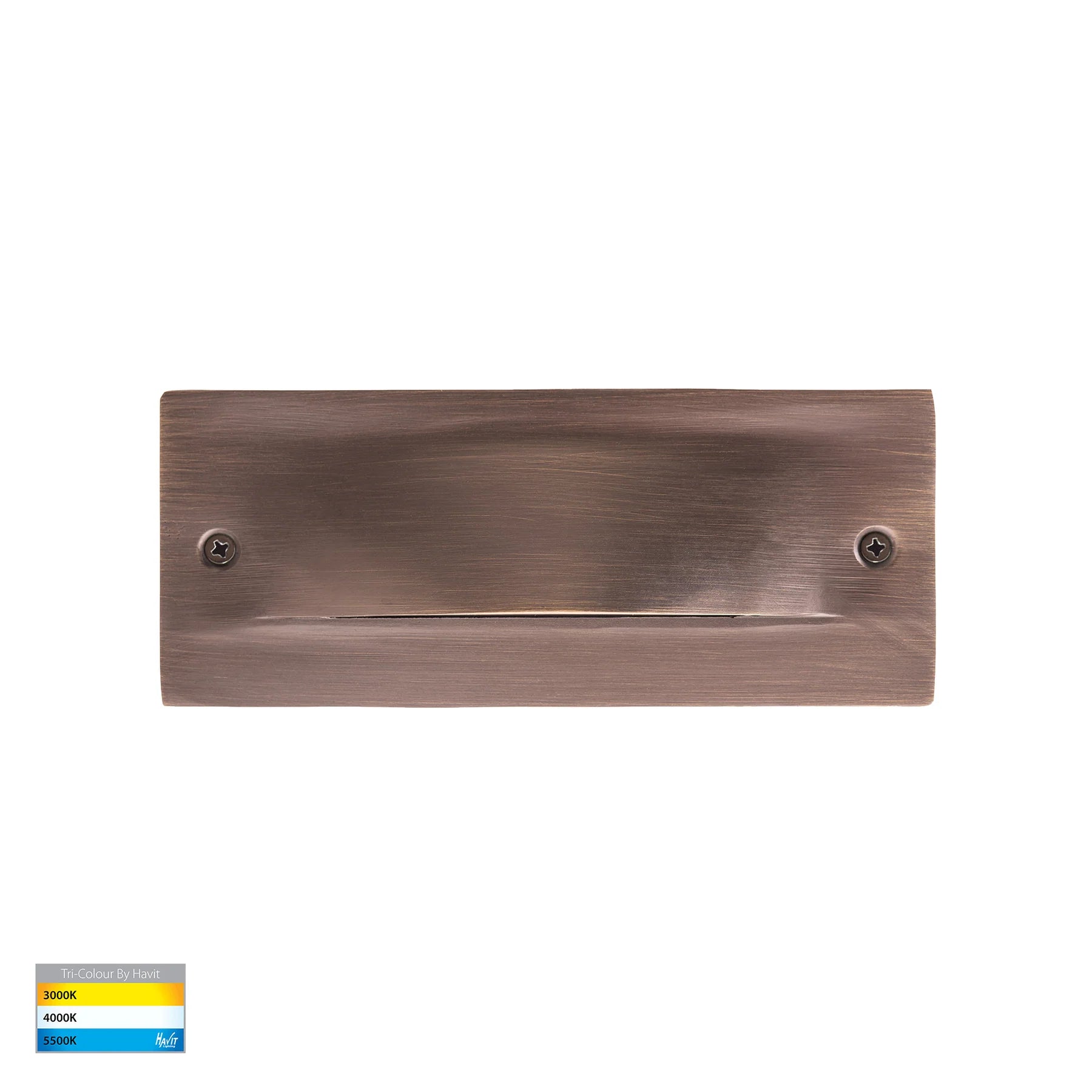 Havit Corba Recessed Brick Lights Tri- Antique Brass 6W 12V/240V IP54- HV3012T-AB-12V | HV3012T-AB-240V