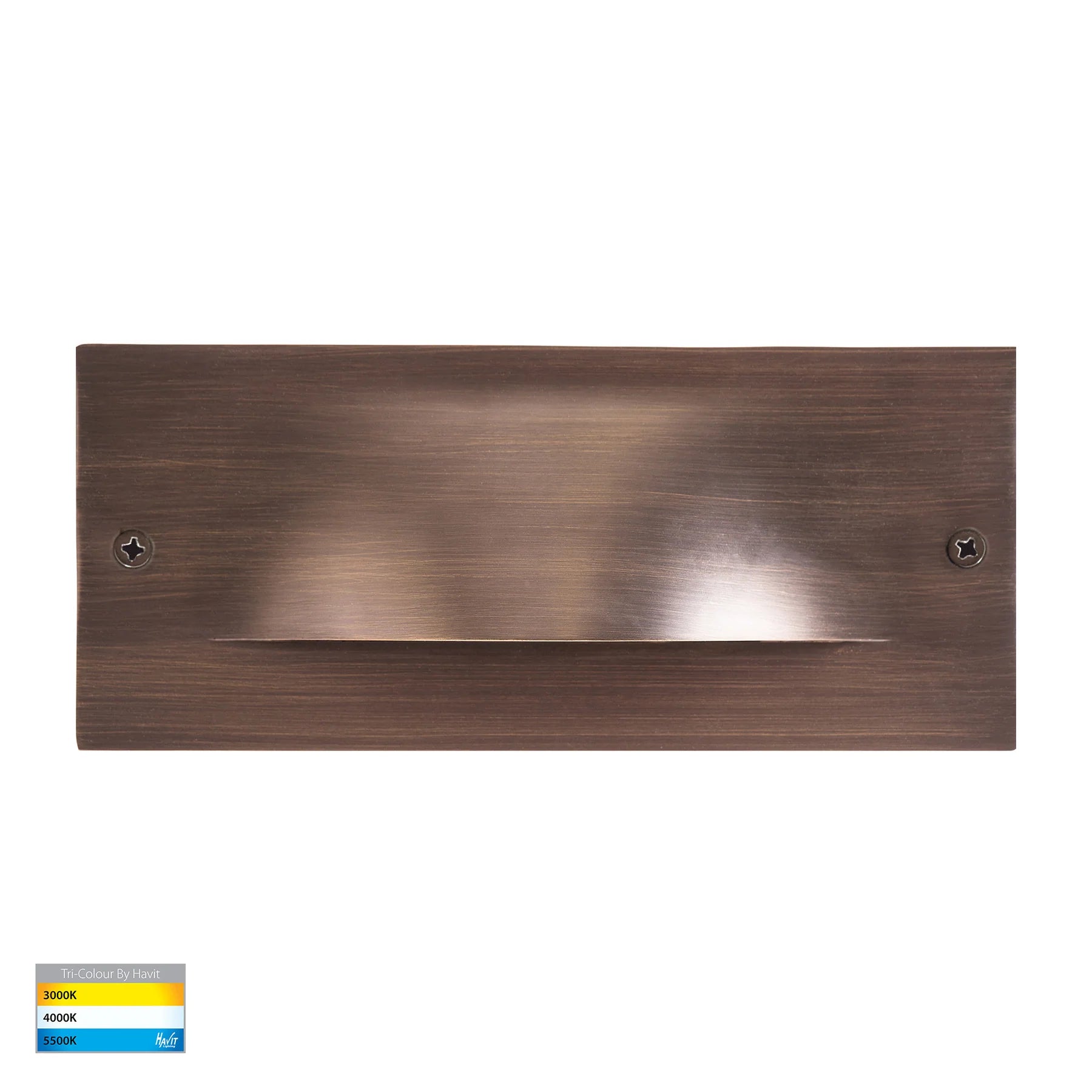 Havit Corba Recessed Brick Lights Tri- Antique Brass 10W 12V/240V IP54- HV3013T-AB-12V | HV3013T-AB-240V