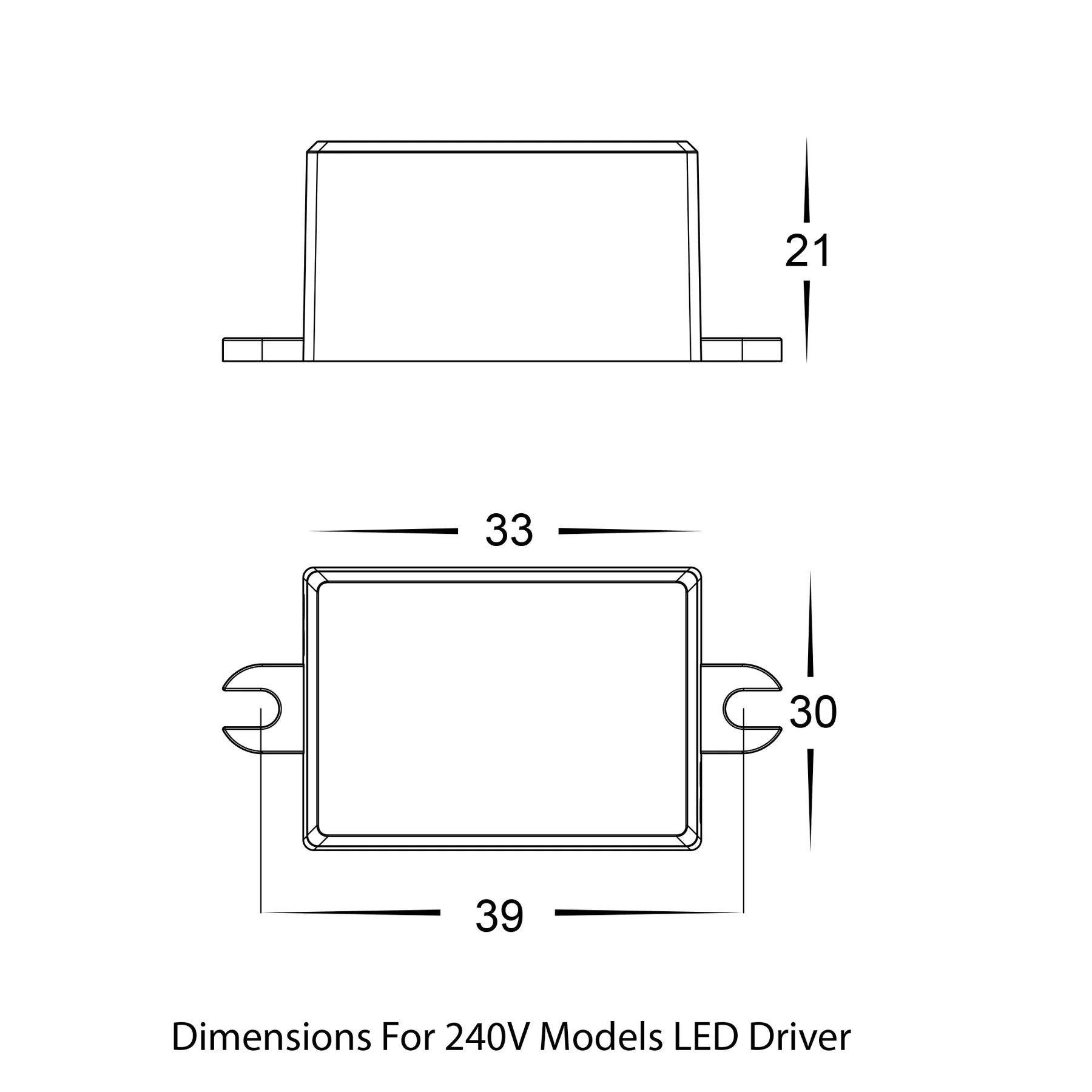Havit Paso 82/85mm Recessed Interior Step Lights Tri - White 3W 12/240V IP20 - HV3105T-WHT-240V, HV3105T-WHT-12V - Havit Lighting