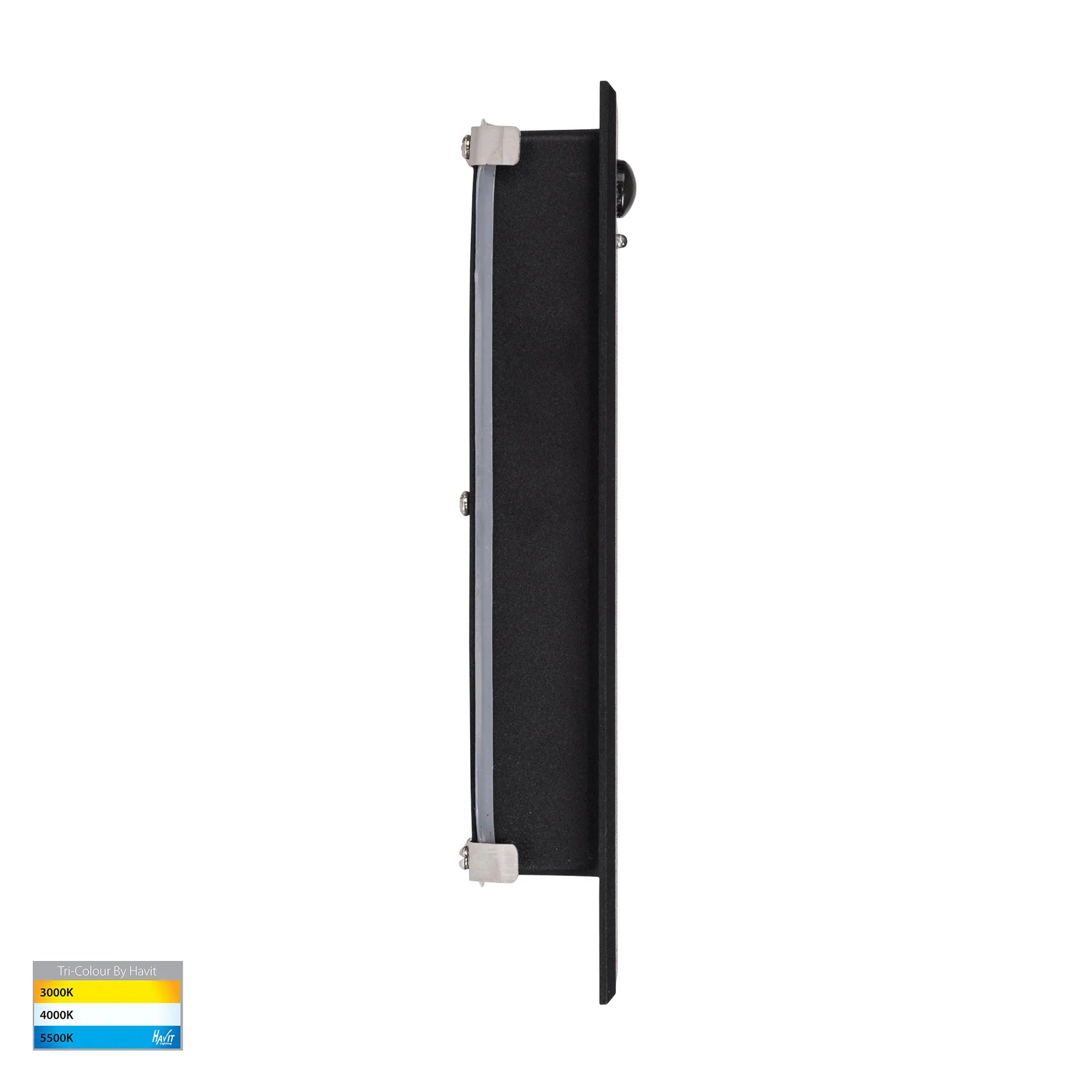 Havit Paso with Sensor Recessed Interior Step Lights Tri- Black 3W 240V IP20 - HV3106T-BLK-240V-PIR