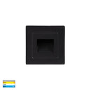 Havit Trin Small Square Recessed Garden Step and Up Lights Tri- Black 1W 12V IP54- HV3111T-BLK-12V 