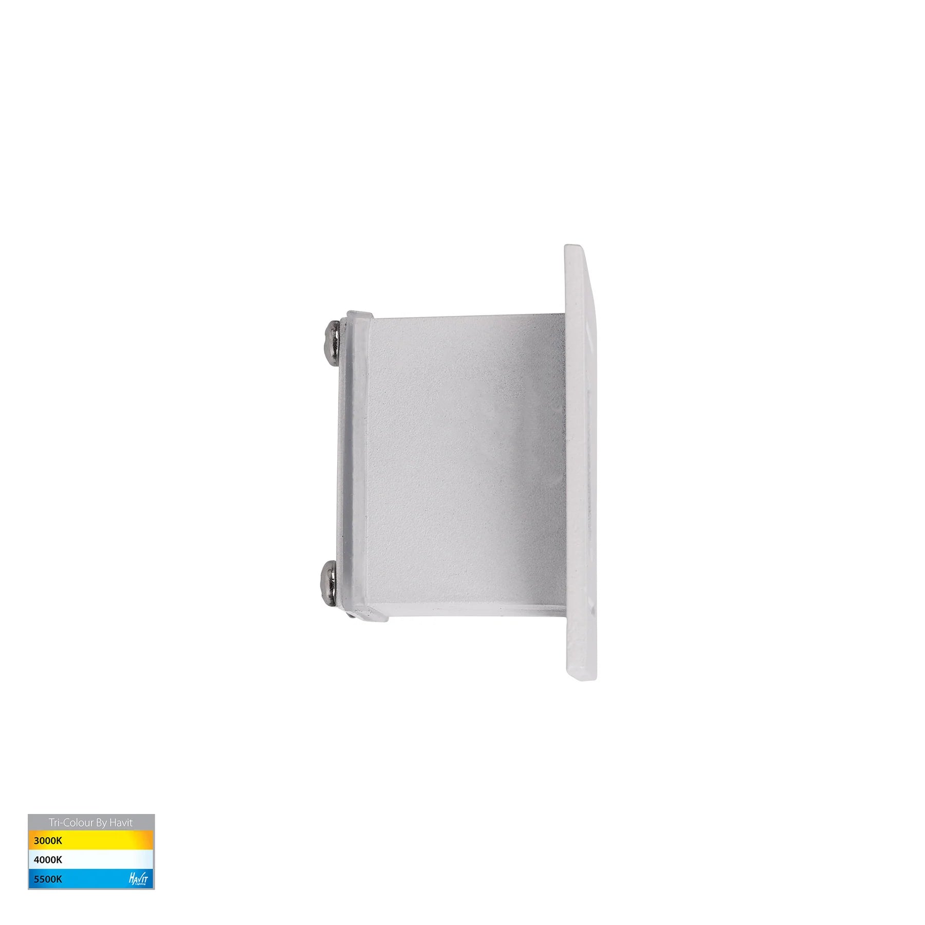 Havit Trin Small Square Recessed LED Exterior Step Lights Tri- White 1W 12V IP54- HV3111T-WHT-12V