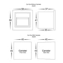 Havit Trin Small Square Recessed Garden Step and Up Lights Tri- Black 1W 12V IP54- HV3111T-BLK-12V 