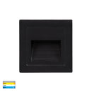 Havit Trin Square Recessed Garden Step and Up Light Tri- Black 3W 12V/240V IP54- HV3112T-BLK-240V, HV3112T-BLK-12V
