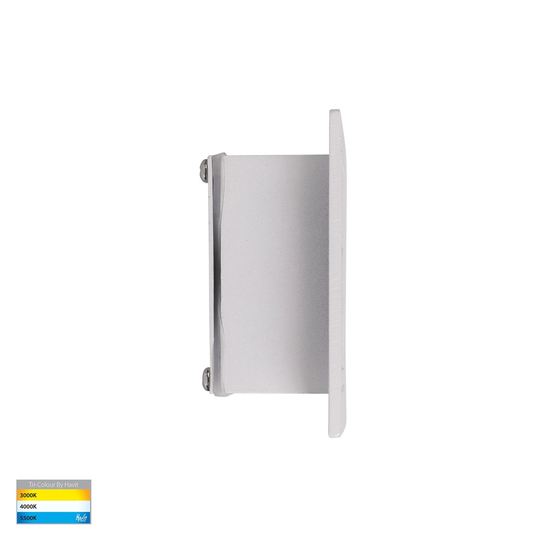 Havit Trin Square Recessed LED Exterior Step Lights Tri- White 3W 12V/240V IP54- HV3112T-WHT-240V, HV3112T-WHT-12V