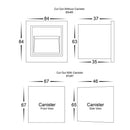 Havit Trin Square Recessed Garden Step and Up Light Tri- White 3W 12V/240V IP54- HV3112T-WHT-240V, HV3112T-WHT-12V