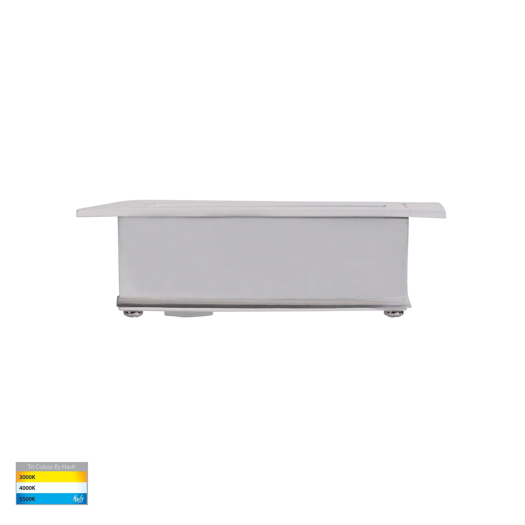 Havit Trin Rectangular Recessed LED Exterior Step Lights Tri- White 5W 12V/240V IP54- HV3113T-WHT-240V, HV3113T-WHT-12V