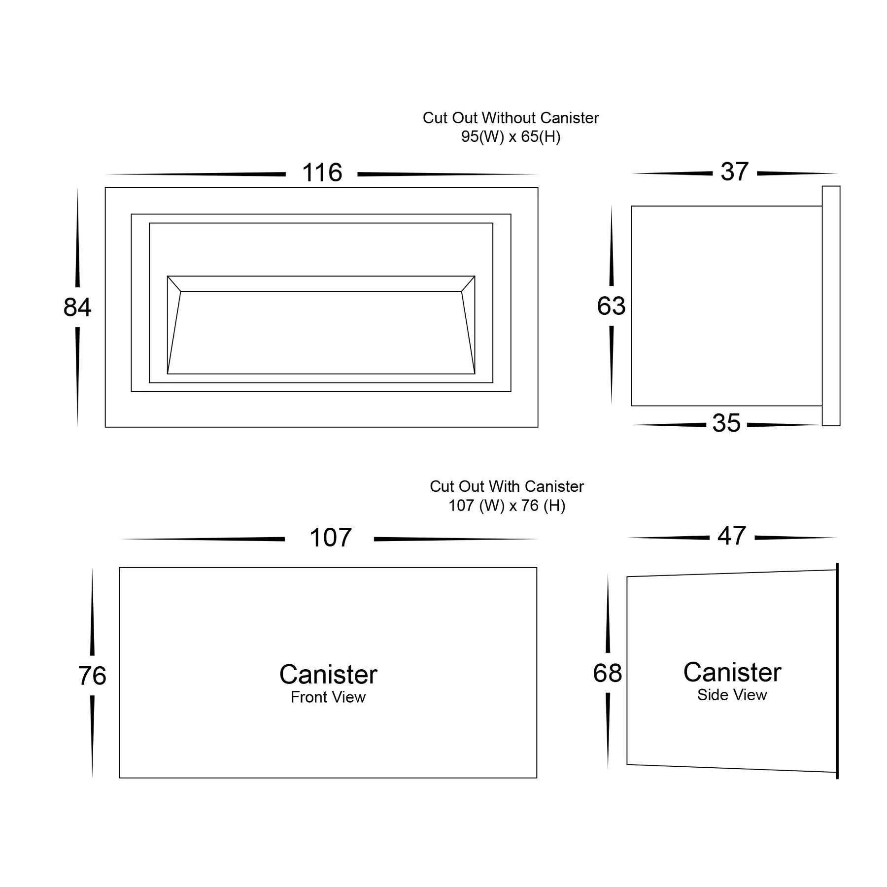 Havit Trin Rectangular Recessed LED Exterior Step Lights Tri- White 5W 12V/240V IP54- HV3113T-WHT-240V, HV3113T-WHT-12V