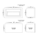 Havit Trin Rectangular Recessed Garden Step and Up Lights Tri- White 5W 12V/240V IP54- HV3113T-WHT-240V, HV3113T-WHT-12V