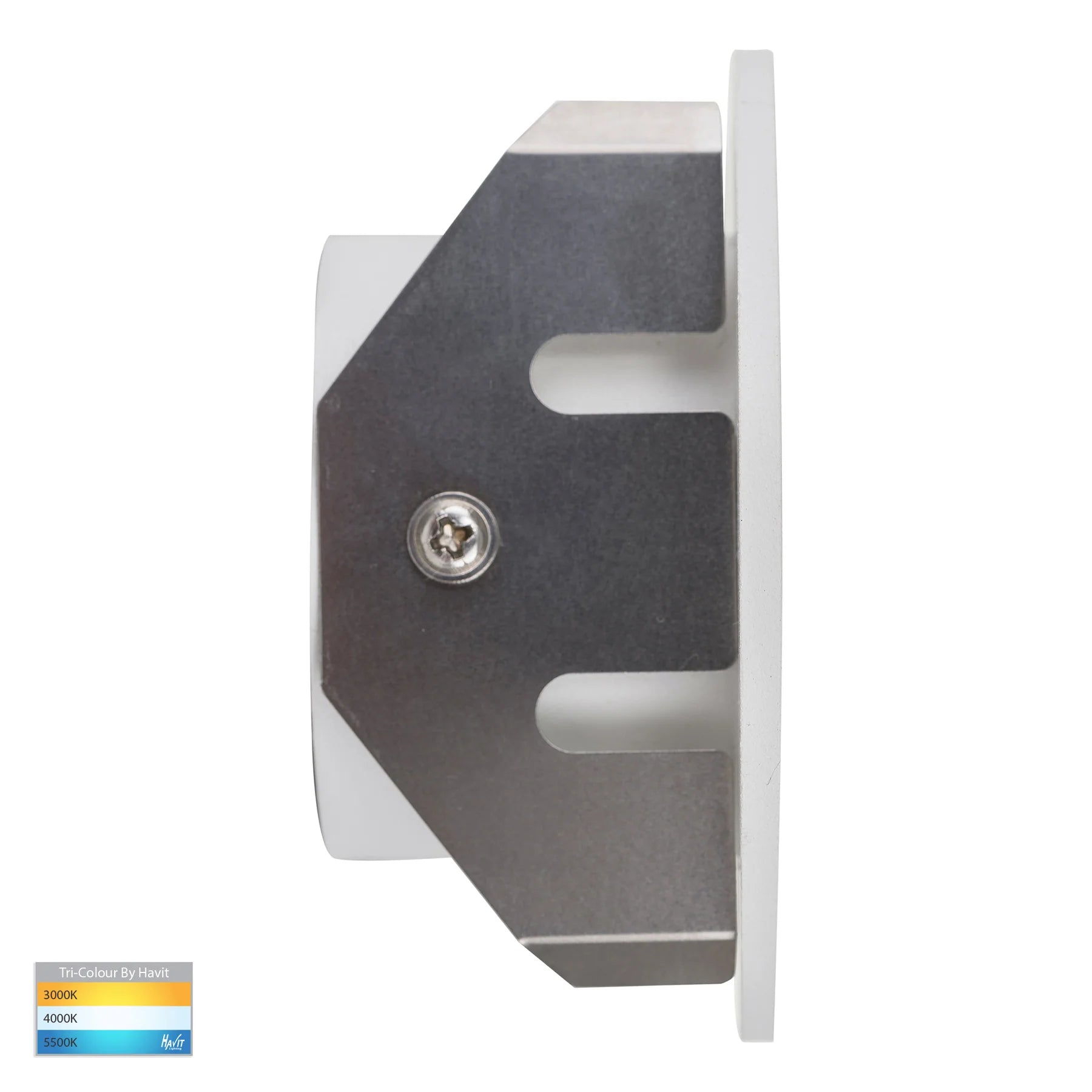 Havit Reces Round Recessed LED Exterior Step Lights Tri- White 2.5W 12V IP67 - HV3205T-WHT-12V