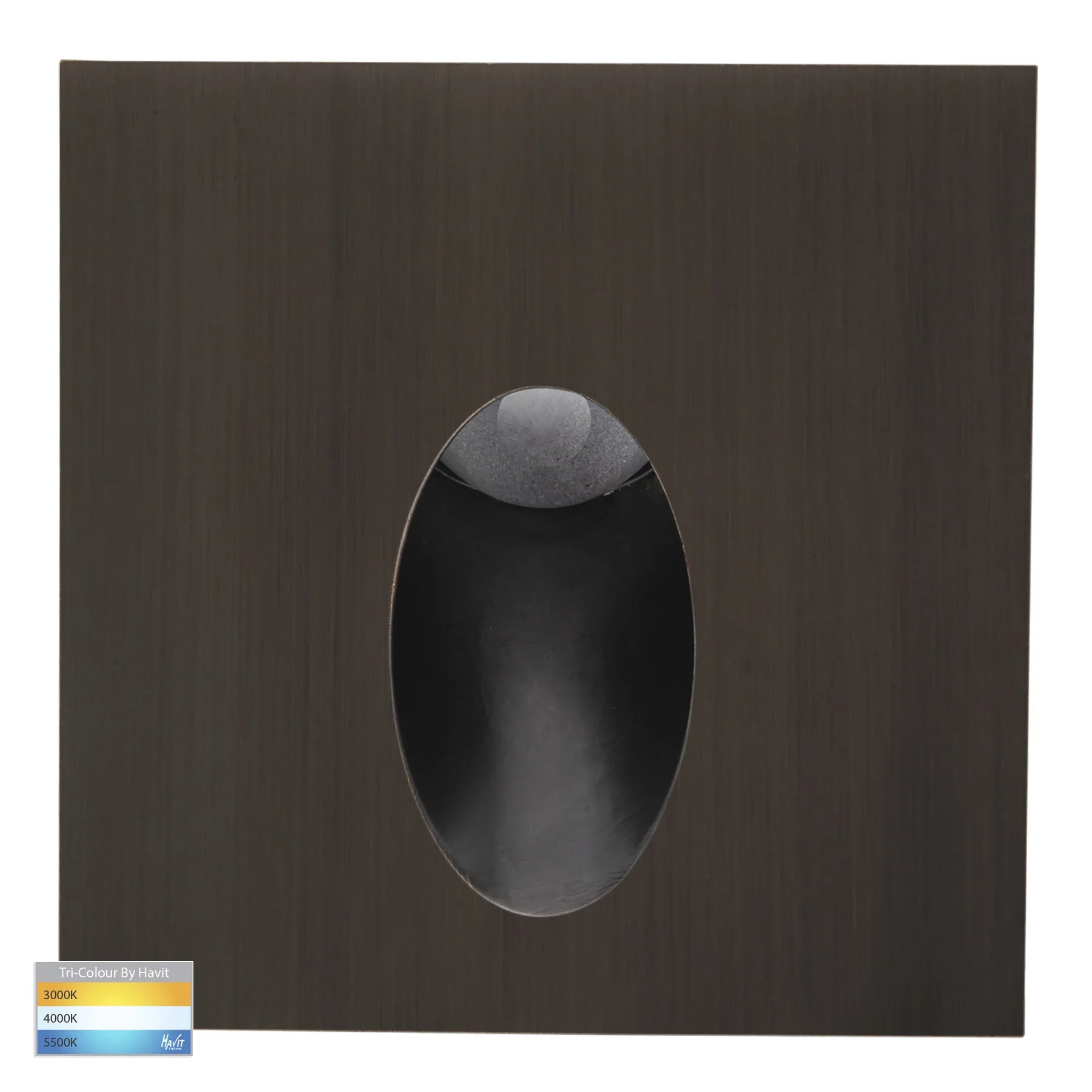 Havit Reces Square Garden Step and Up Lights Tri- Antique Brass 2.5W 12V IP67 - HV3215T-AB-12V