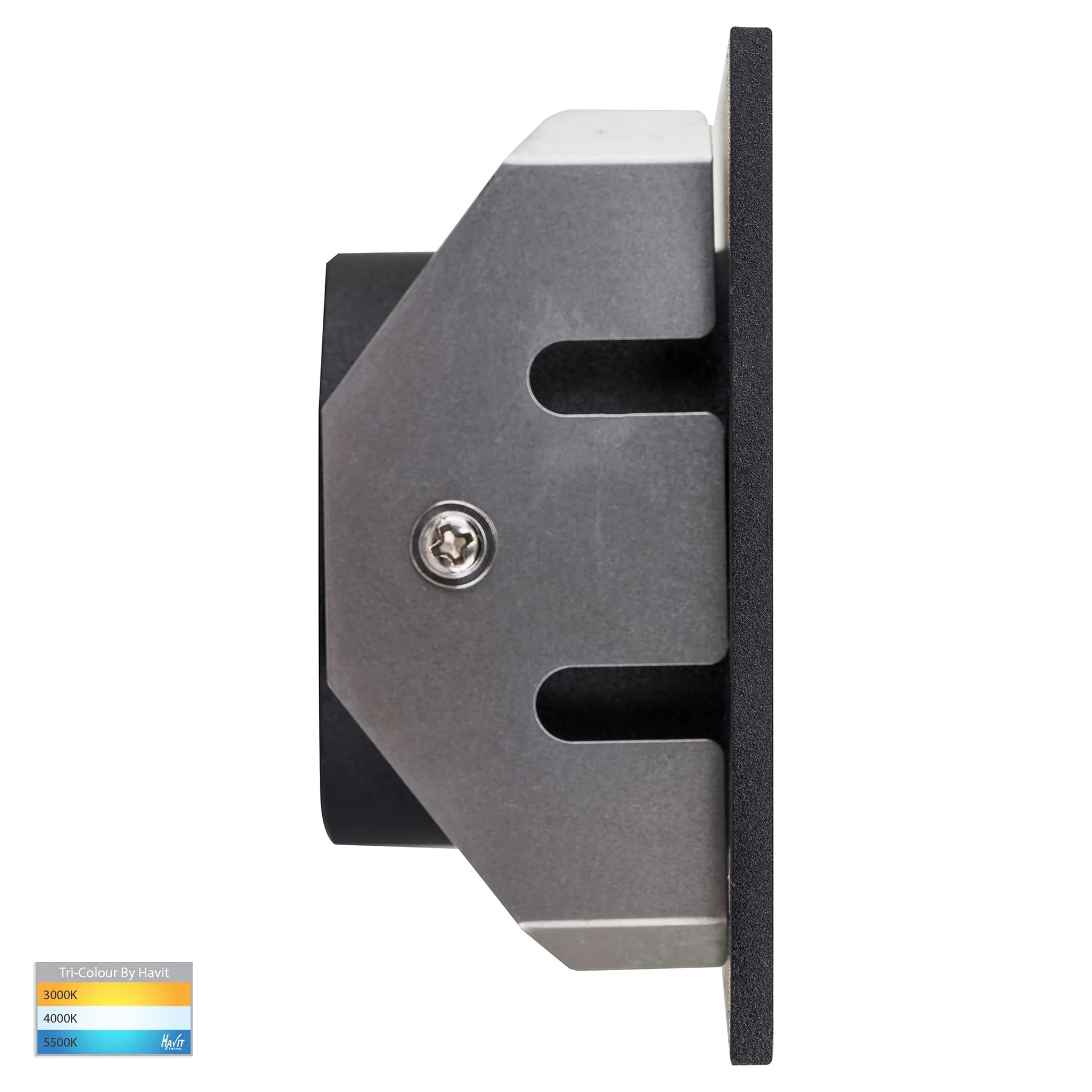 Havit Reces Square Recessed LED Exterior Step Lights Tri- Black 2.5W 12V IP67 - HV3215T-BLK-12V