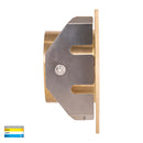 Havit Reces Square Recessed Garden Step and Up Lights Tri - Brass 2.5W 12V IP67 - HV3215T-BR-12V - Havit Lighting