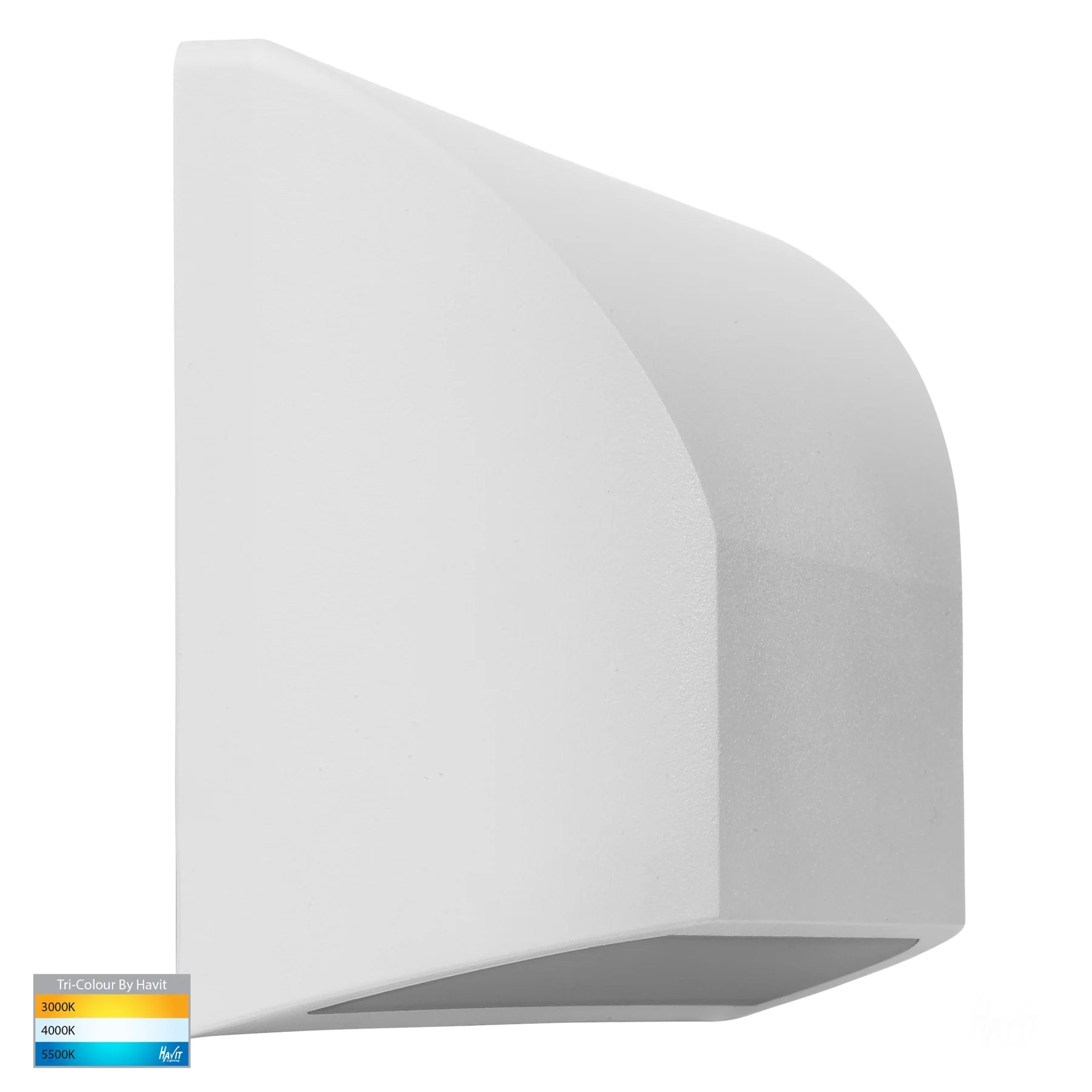 Havit Seevive Rectangular Garden Step and Up Lights Tri- Polycarbonate White 5W 12V IP65 - HV3225T-WHT