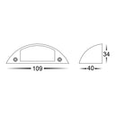 Havit Curva Garden Step and Up Lights Tri- White 3W 12V IP65- HV3251T-WHT-12V