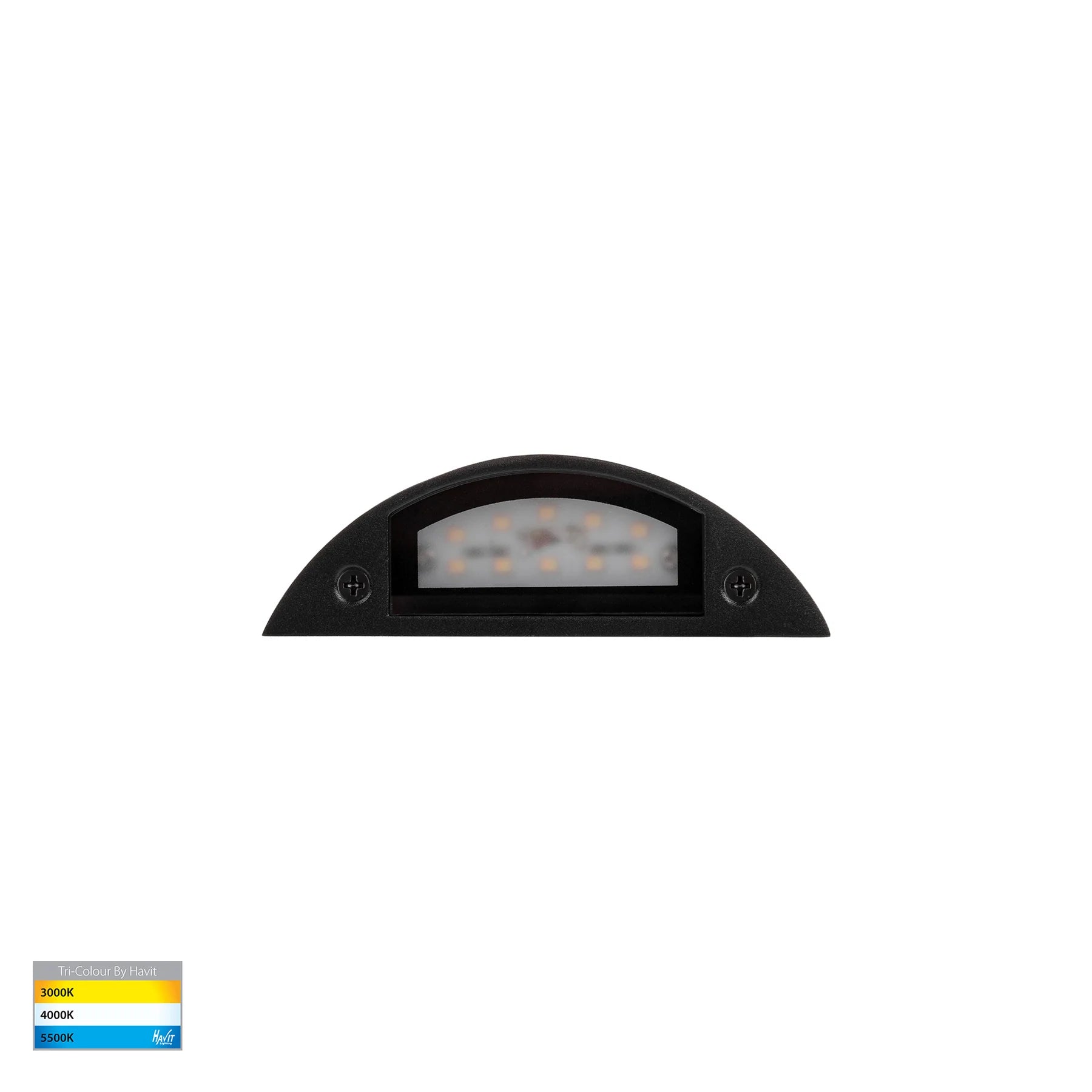 Havit Curva LED Exterior Step Lights Tri- Black 3W 12V IP65 - HV3251T-BLK-12V